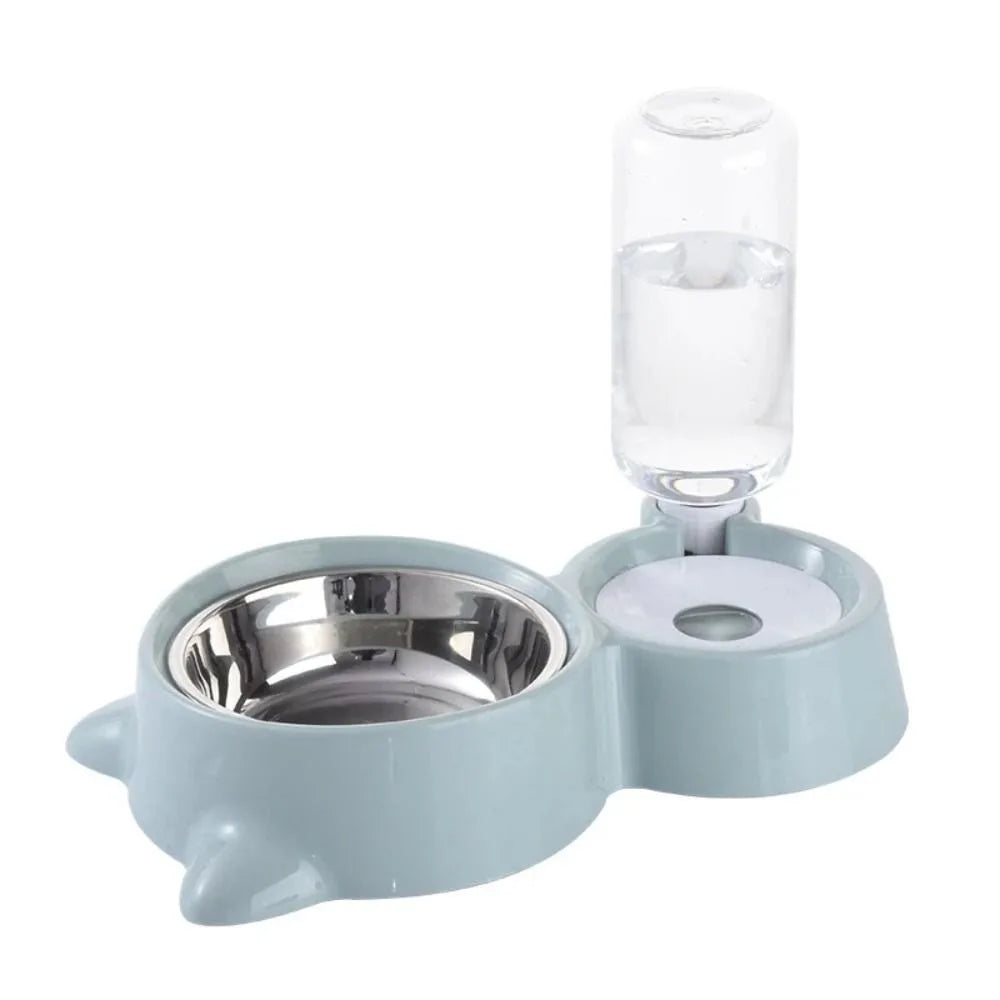 2-in-1 automatic water and food dispenser