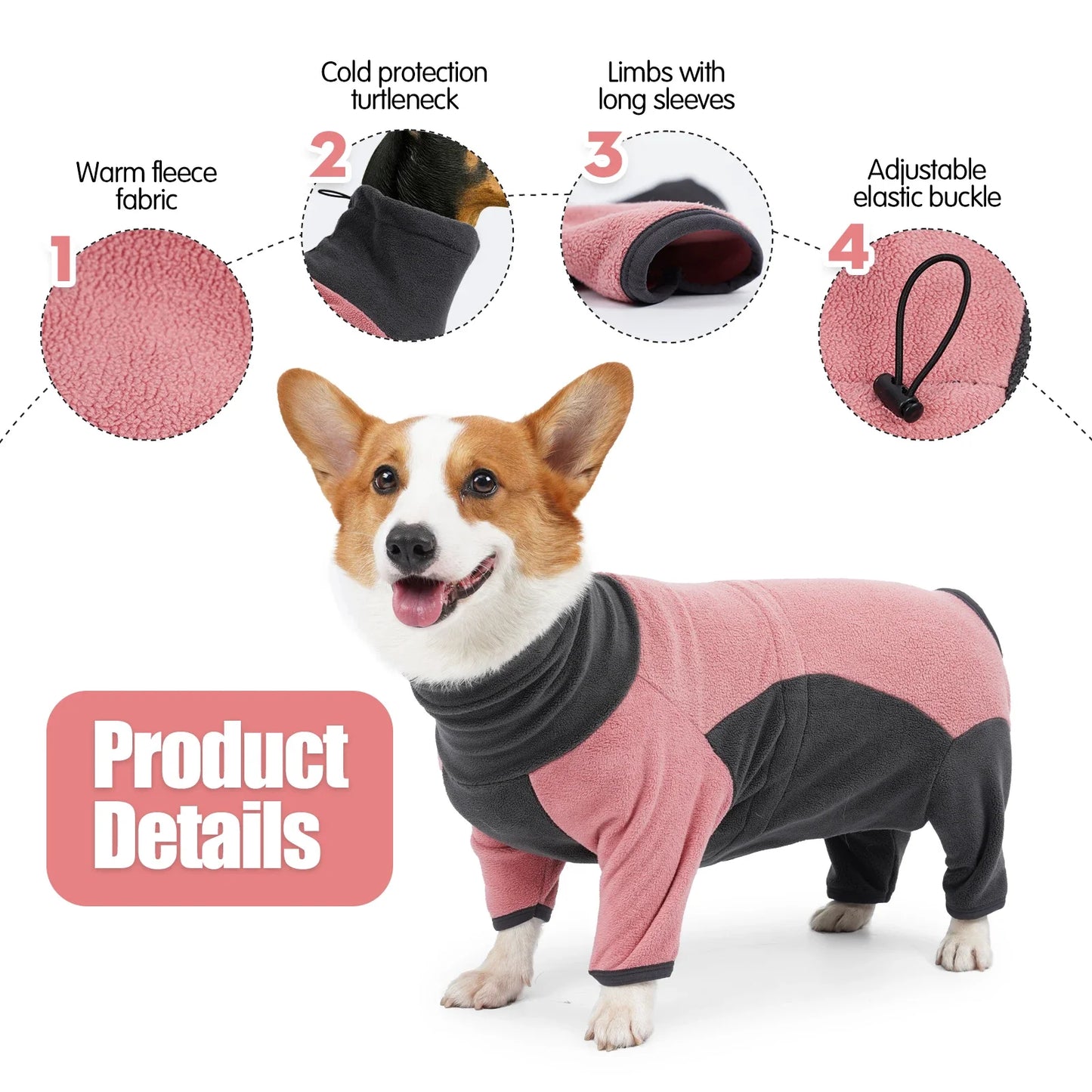 pet dog clothes fleece warm sweater