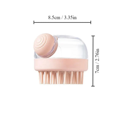 Silicone Bath Brush With Shampoo Dispenser