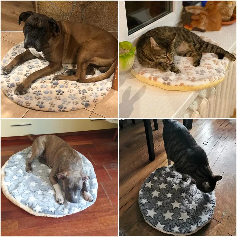 plush cat bed mats