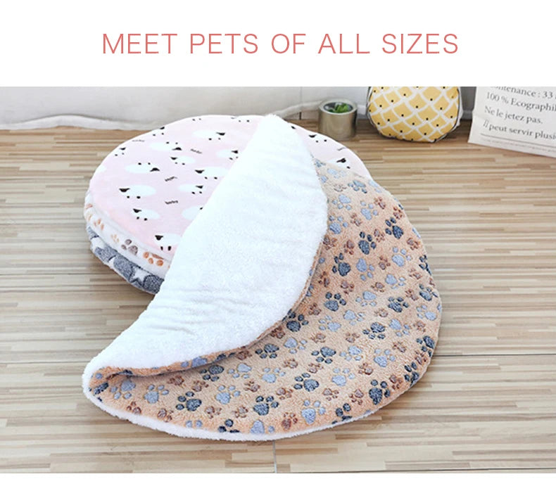 plush cat bed mats