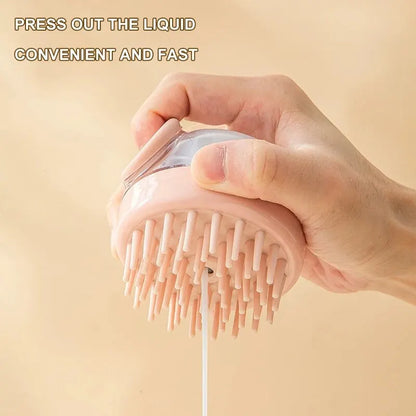 Silicone Bath Brush With Shampoo Dispenser