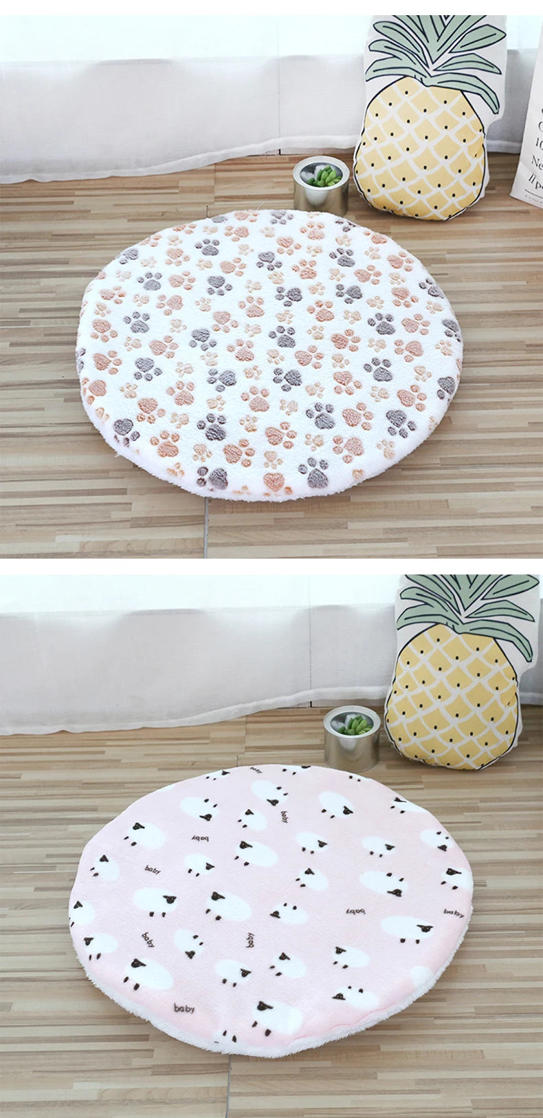 plush cat bed mats