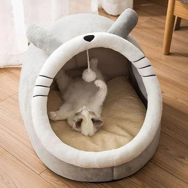 pet tent cave bed for small dogs and cats