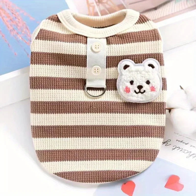 waffle grid vest for spring/summer for pets