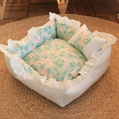 Pet Dog Lace Bed with Pillow