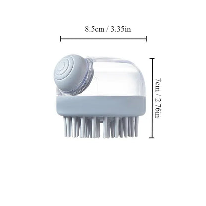 Silicone Bath Brush With Shampoo Dispenser