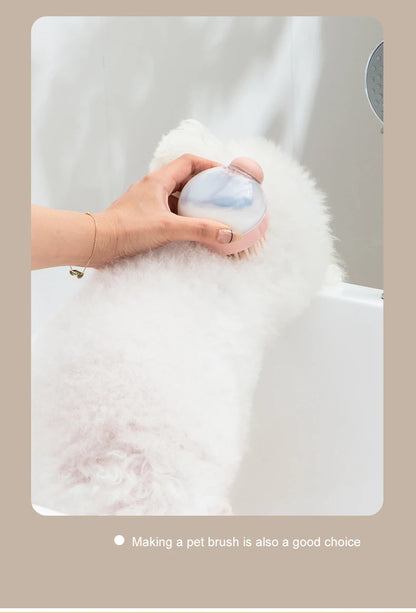 Silicone Bath Brush With Shampoo Dispenser