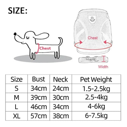 Cat Harness Vest Walking Leash