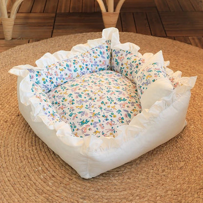 Pet Dog Lace Bed with Pillow