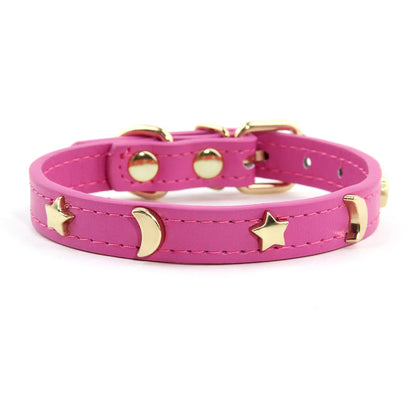 Cute  Soft Leather Pet Collars