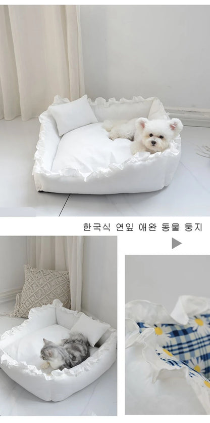 Pet Dog Lace Bed with Pillow