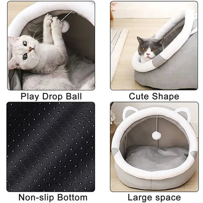 Tent Cave Bed for Cats and Small Dogs