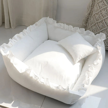 Pet Dog Lace Bed with Pillow