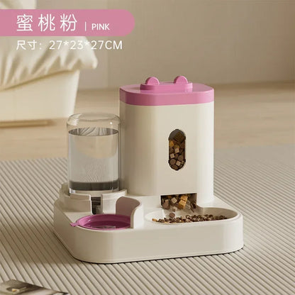 Automatic Feeder With Water Fountain