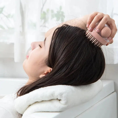 Silicone Bath Brush With Shampoo Dispenser