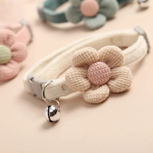 1Pc Cat Collar with Cute Flower