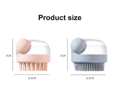 Silicone Bath Brush With Shampoo Dispenser