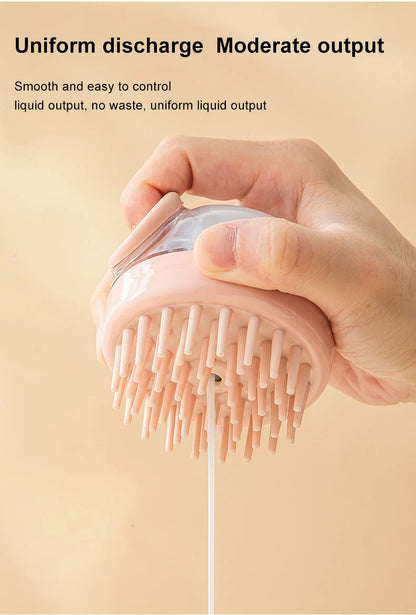 Silicone Bath Brush With Shampoo Dispenser