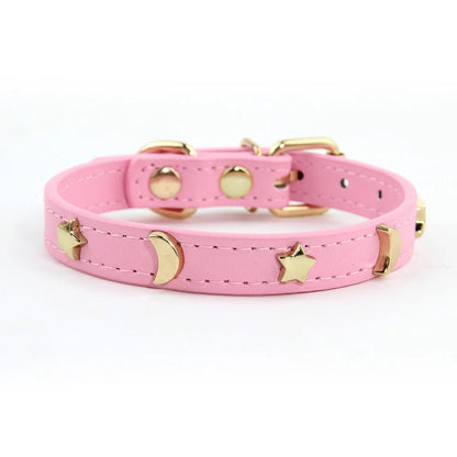 Cute  Soft Leather Pet Collars