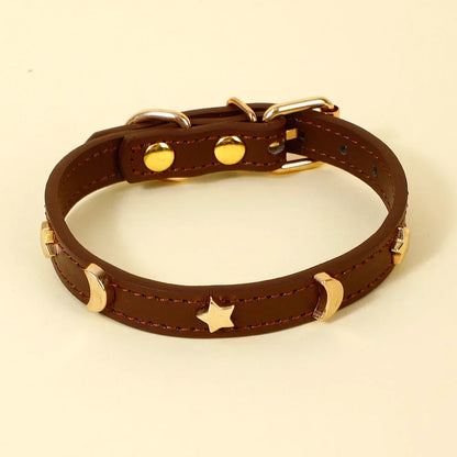 Cute  Soft Leather Pet Collars