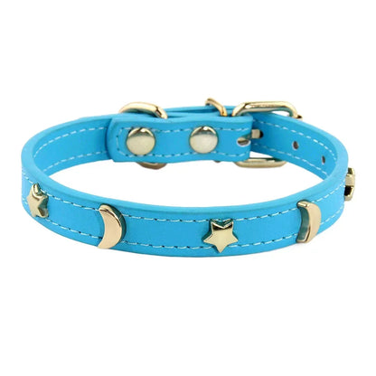 Cute  Soft Leather Pet Collars