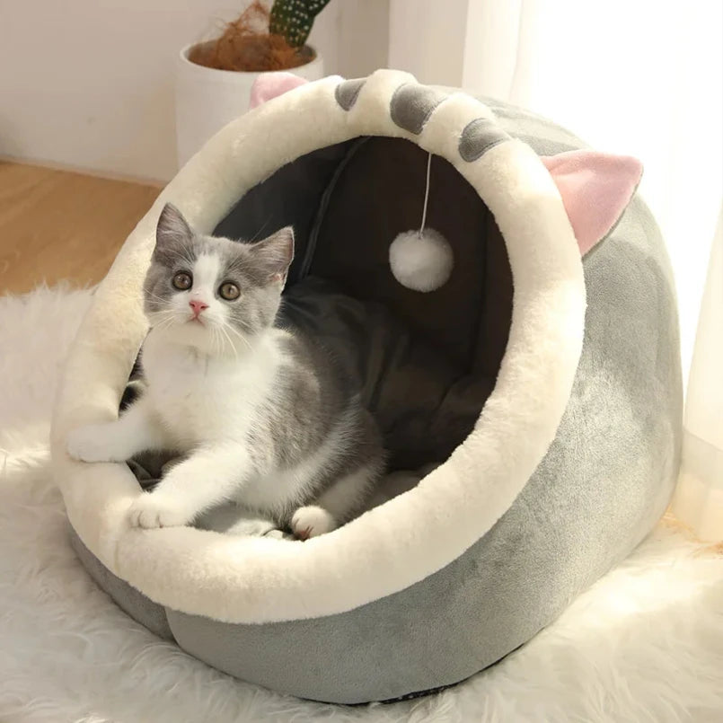 pet tent cave bed for small dogs and cats
