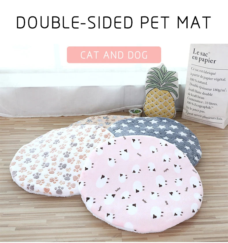 plush cat bed mats
