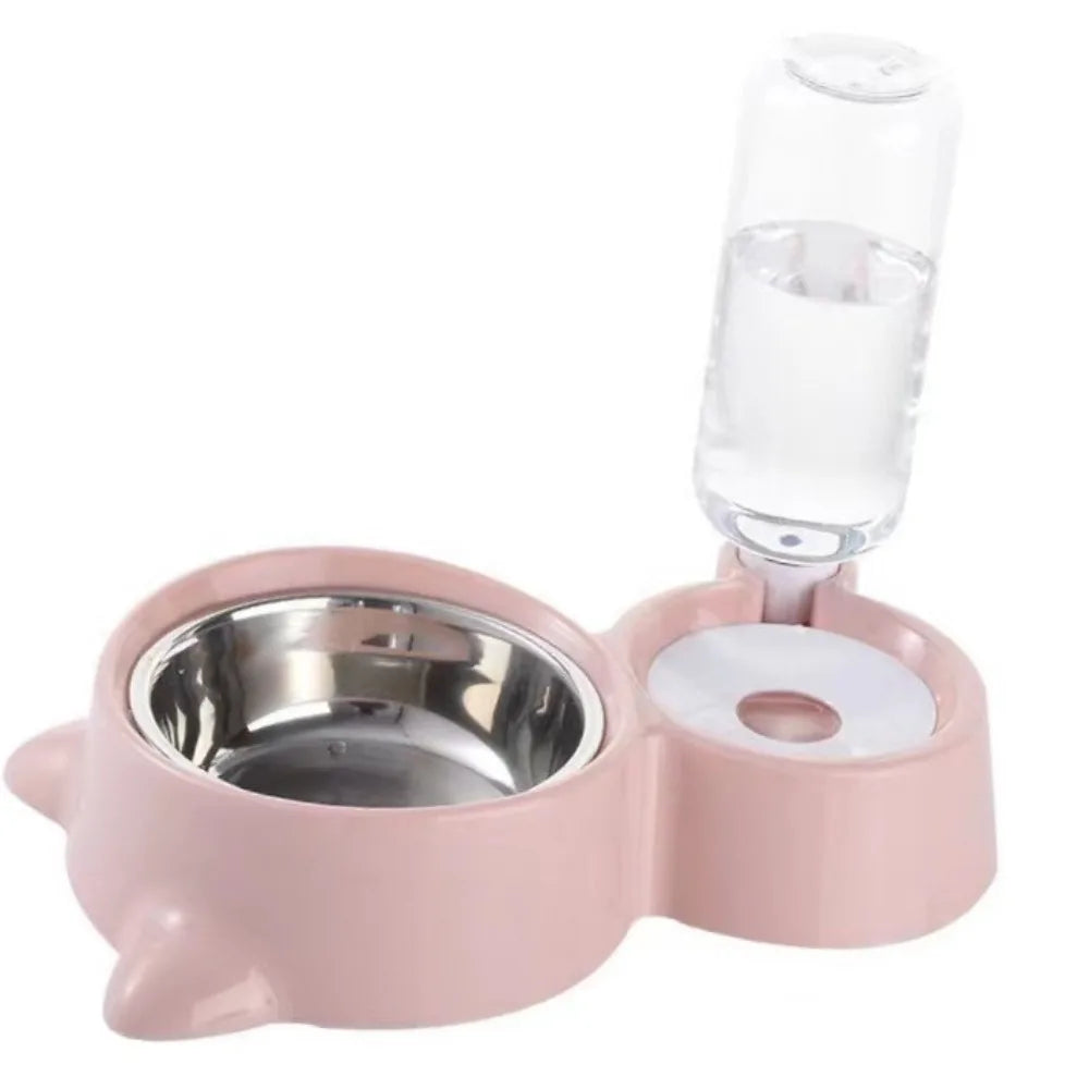 2-in-1 automatic water and food dispenser