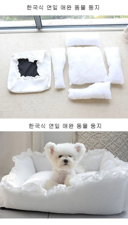 Pet Dog Lace Bed with Pillow